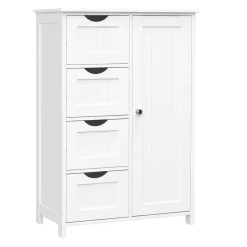 Bobbel Home Badkamerkast - 4 Lades - MDF - Wit