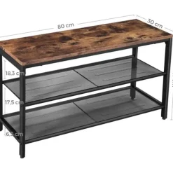 Bobbel Home Schoenenkast Met Zitje - 80 x 30 x 44.5 cm