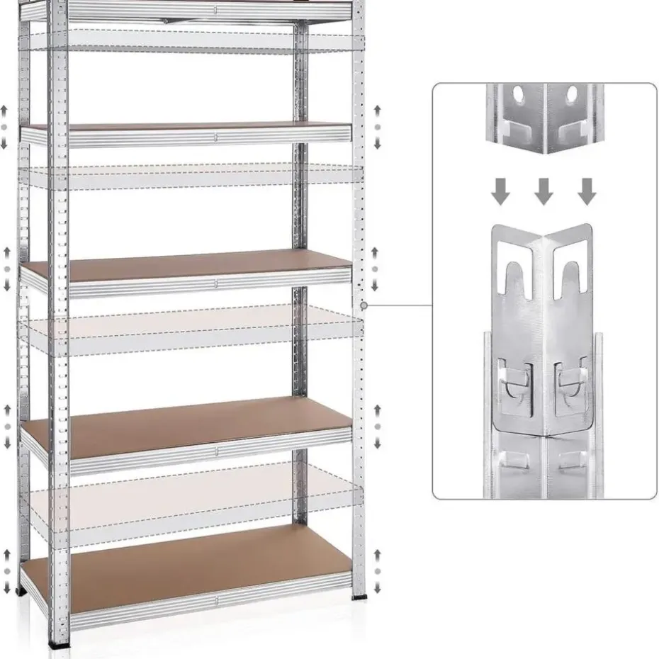 Bobbel Home Stellingkasten Set van 2 Zilver