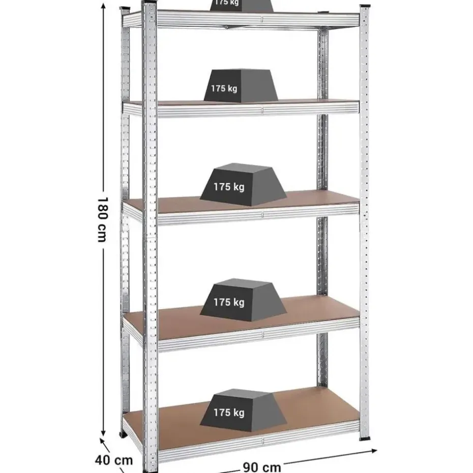 Bobbel Home Stellingkasten Set van 2 Zilver