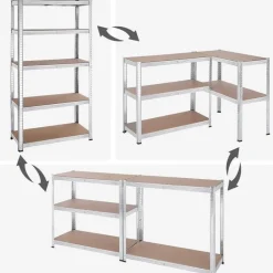 Bobbel Home Stellingkasten Set van 2 Zilver