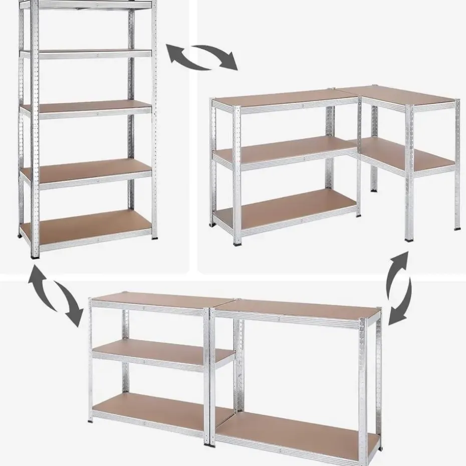 Bobbel Home Stellingkasten Set van 2 Zilver