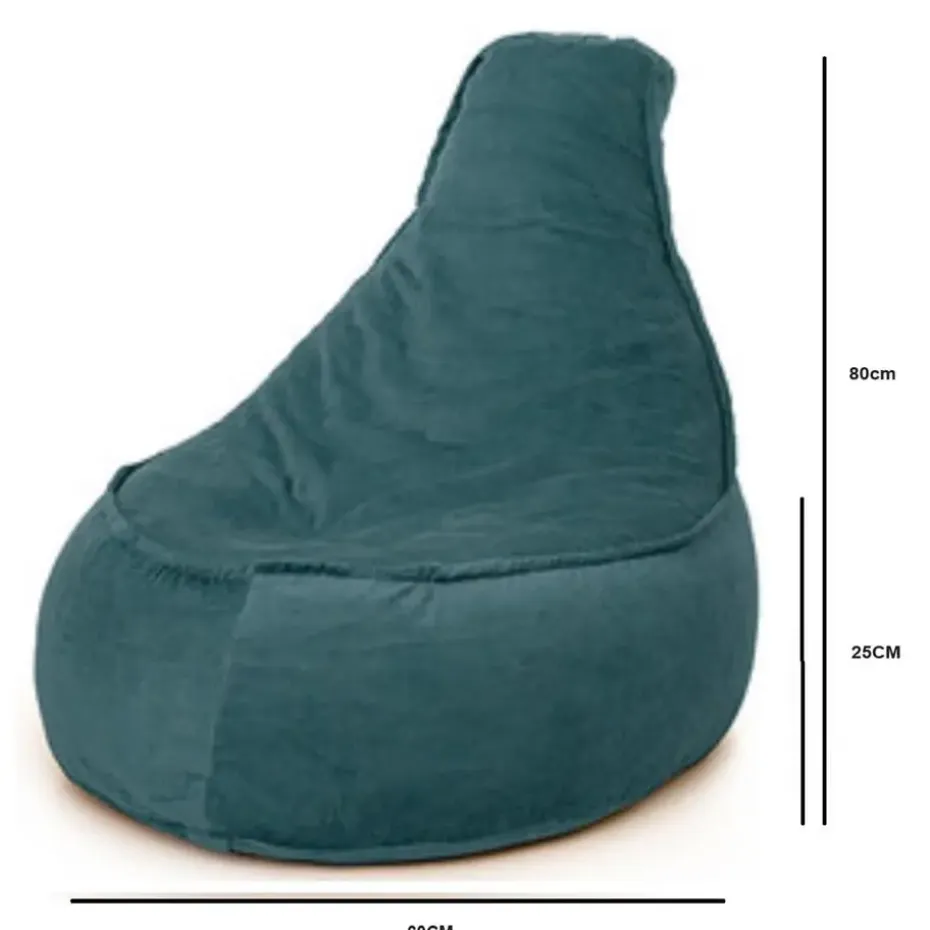 Bobbel Home Zitzak Stoelvorm Ribstof Junior 100x150