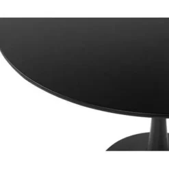 BOCA - Ronde eettafel - Zwart - 90 cm - MDF