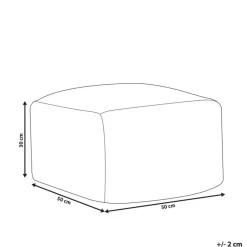 BODLA - Buitenpoef - Beige - 50 x 50 cm - Synthetisch materiaal