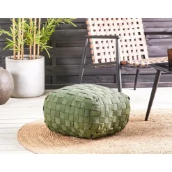 BODLA - Buitenpoef - Groen - 50 x 50 cm - Synthetisch materiaal