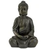 Boeddha beeldje - binnen/buiten - kunststeen - 30 x 20 cm