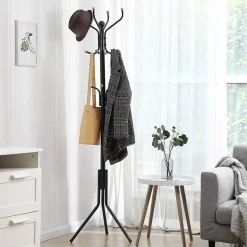 Boekenkast - Opbergrek Met 6 Planken - Open Planken - Vintage - Bruin/Zwart