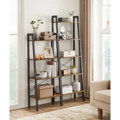 Boekenkast Industrieel - Boekenstandaard - Ladderkast 5 Laags