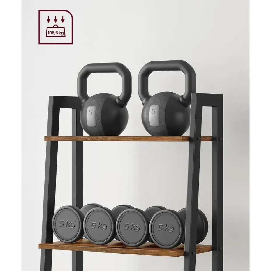 Boekenkast Industrieel - Boekenstandaard - Ladderkast 5 Laags