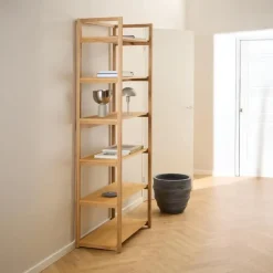 Boekenkast Naturel - 80x40x199,2cm - Mista