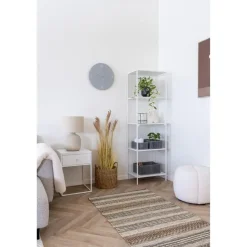 Boekenkast Wit Metaal - 4 planken - 51x36x170cm - Vita