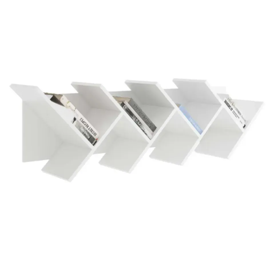 Boekenrek Basil horizontaal - wit