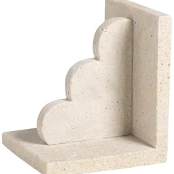 Boekensteun Scallop - off-white - 14x12x8 cm