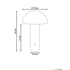 BOJO - Tafellamp - Zwart - IJzer