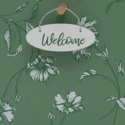 Boltze Vogelhuisje - groen met wit - houten nestkastje - 22 cm