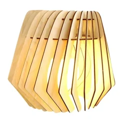 Bomerango Spin M houten lampenkap medium - Ø 37 cm