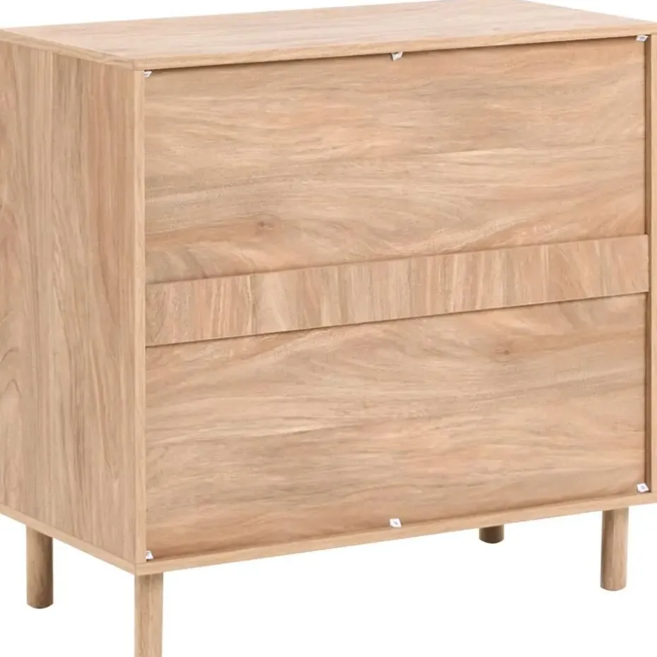 BONDI - Dressoir - Lichtbruin - 80 cm - Spaanplaat/Papiertouw