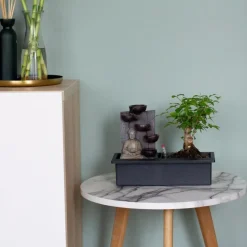 Bonsai met Buddha - Bonsai - Hoogte 25-35cm - ⌀29cm