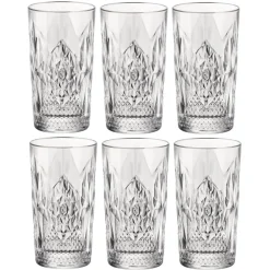 Bormioli Rocco Drinkglazen - 6x stuks - transparant - 490 ml