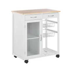 BOVES - Keukentrolley - Wit - MDF