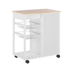 BOVES - Keukentrolley - Wit - MDF