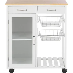 BOVES - Keukentrolley - Wit - MDF