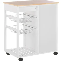 BOVES - Keukentrolley - Wit - MDF