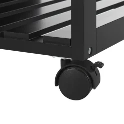 BOVES - Keukentrolley - Zwart - MDF