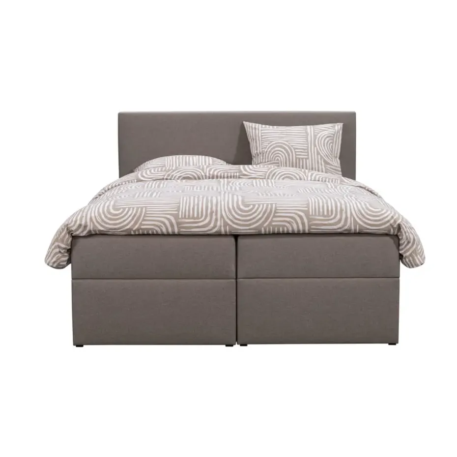 Boxcombinatie met opbergruimte Orebro 6-delig - taupe - 180x200 cm