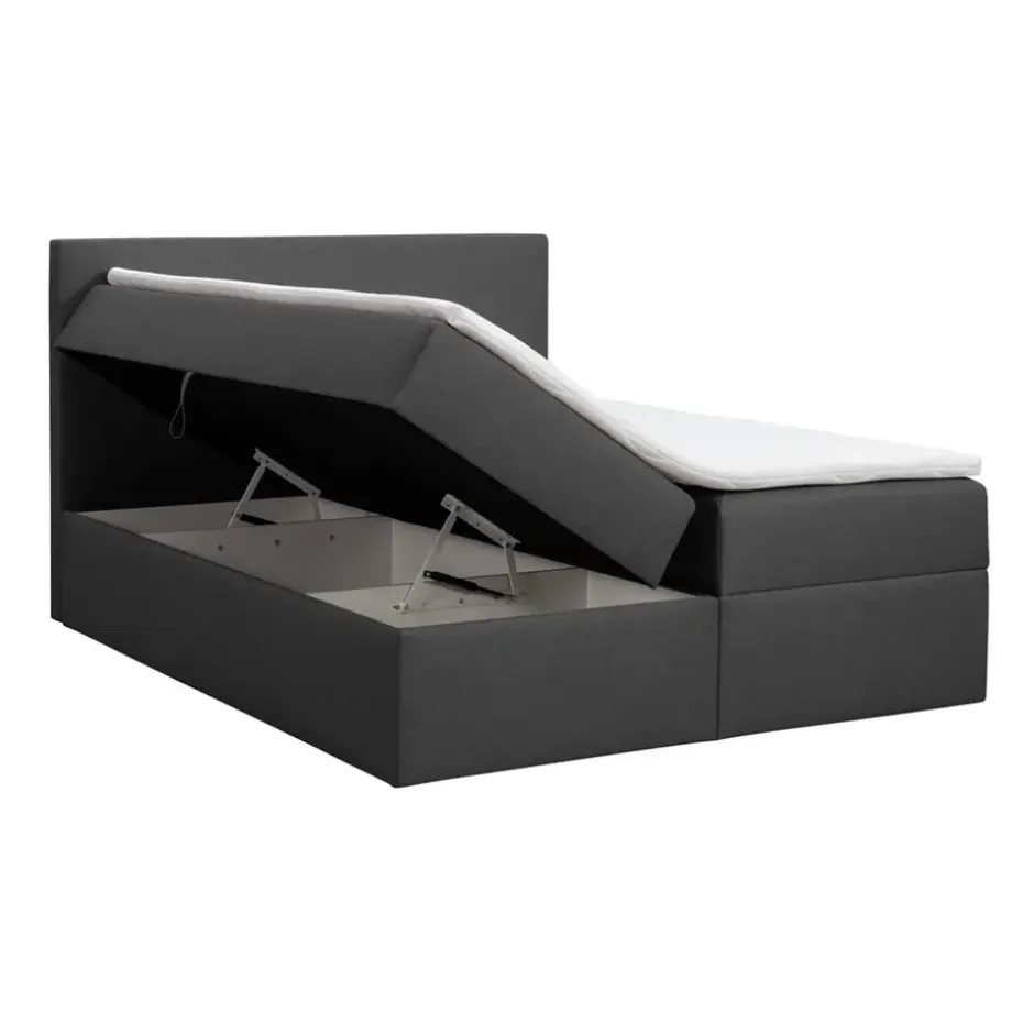 Boxcombinatie met opbergruimte Orebro 6-delig - antraciet - 140x200 cm