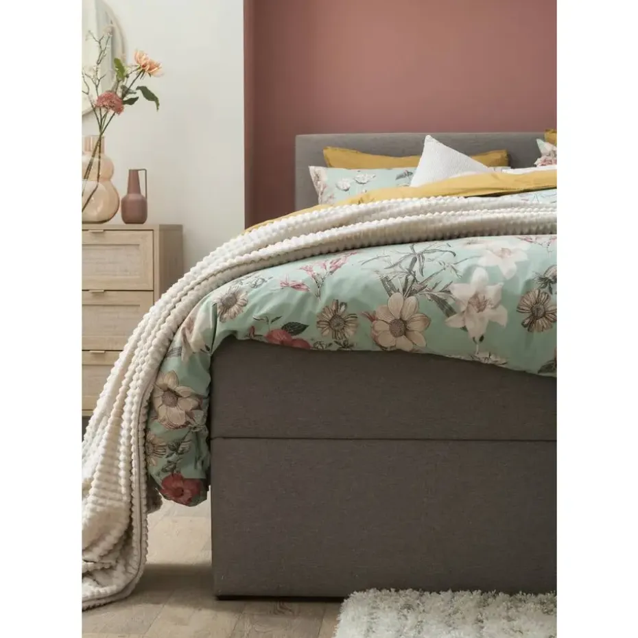 Boxcombinatie met opbergruimte Orebro 6-delig - taupe - 160x200 cm