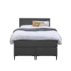 Boxspring Liv egaal - antraciet - 120x200 cm - slanke poot