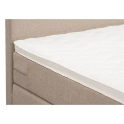 Boxspring Liv egaal - beige - 120x200 cm - vierkante poot