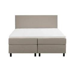 Boxspring Liv egaal - beige - 180x200 cm - ronde poot