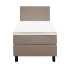 Boxspring Liv egaal - beige - 90x200 cm - vierkante poot