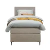 Boxspring Liv egaal - beige - 90x200 cm - slanke poot