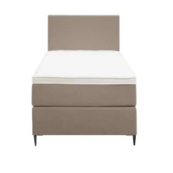 Boxspring Liv egaal - beige - 90x200 cm - slanke poot