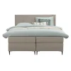 Boxspring Liv egaal - beige - 160x200 cm - slanke poot