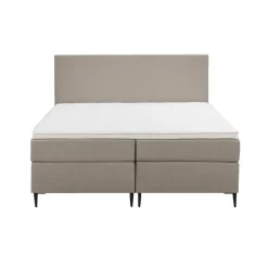Boxspring Liv egaal - beige - 160x200 cm - slanke poot