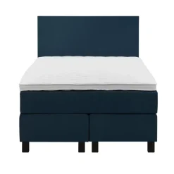 Boxspring Liv egaal - blauw - 120x200 cm - vierkante poot