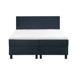 Boxspring Liv egaal - blauw - 160x200 cm - vierkante poot