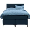 Boxspring Liv egaal - blauw - 120x200 cm - slanke poot