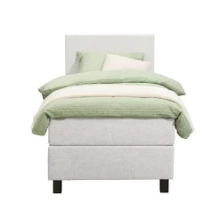 Boxspring Liv egaal - ecru - 90x200 cm - vierkante poot