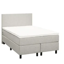 Boxspring Liv egaal - ecru - 120x200 cm - ronde poot