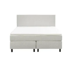 Boxspring Liv egaal - ecru - 140x200 cm - ronde poot