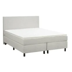 Boxspring Liv egaal - ecru - 140x200 cm - ronde poot