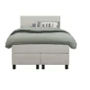 Boxspring Liv egaal - ecru - 120x200 cm - vierkante poot