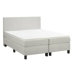 Boxspring Liv egaal - ecru - 160x200 cm - vierkante poot