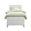 Boxspring Liv egaal - ecru - 90x200 cm - slanke poot